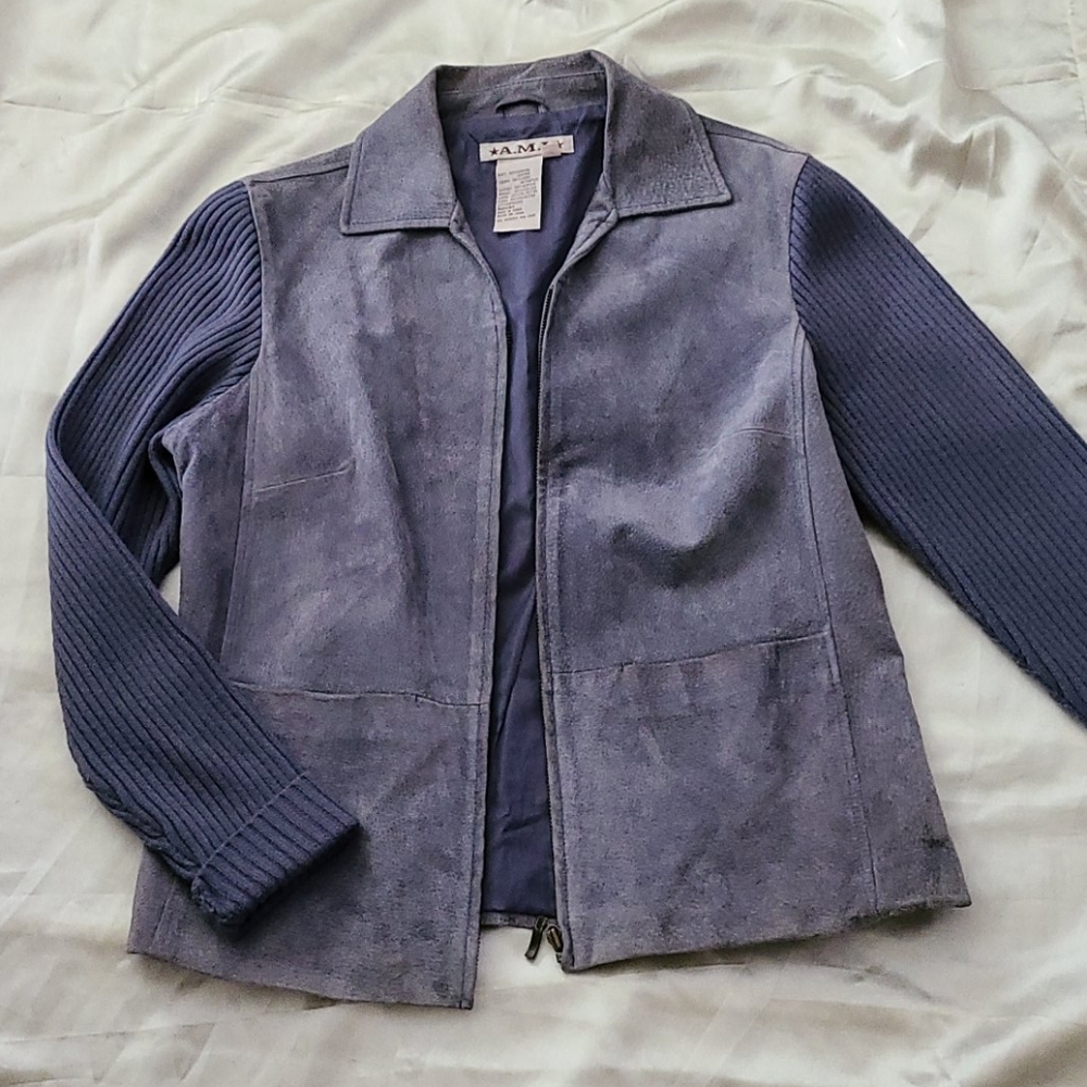 Ami Leather Jacket Medium - image 1